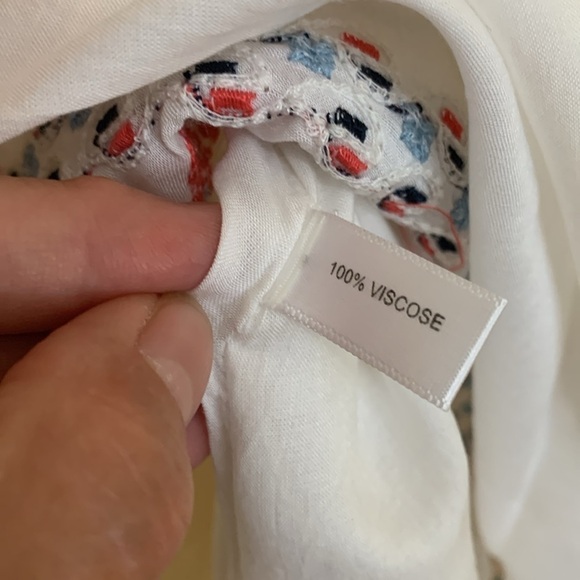 Guadalupe Design | NWT Gracie Viscose Embroidered Kaftan Beach Coverup Dress OS - Picture 12 of 17